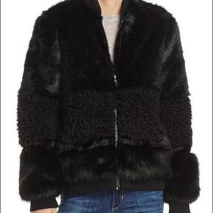 John + Jenn Faux Fur Bomber Jacket: 100% Exclusive
